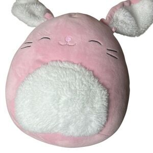 Squishmallow Bop the Bunny Plush Kids Easter Gift Rabbit Pink White Ultra Soft